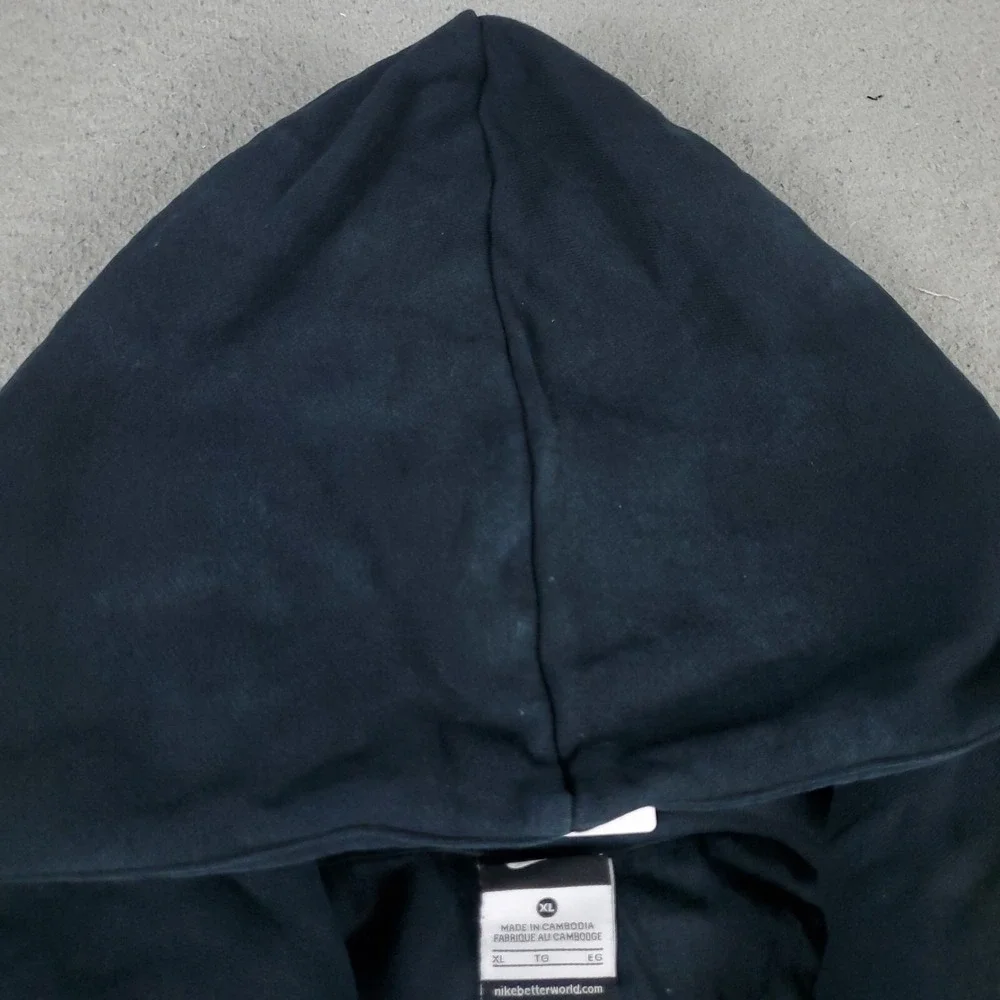 Nike CBF Brasil Sweater Mens XL Black Swoosh Full Zip Hoodie Sweatshirt